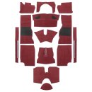 Teppichsatz Standard, Nylon, rot,  TR4A-6
