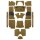CARPET SET, NYLON, TR4A-6, LIGHT TAN