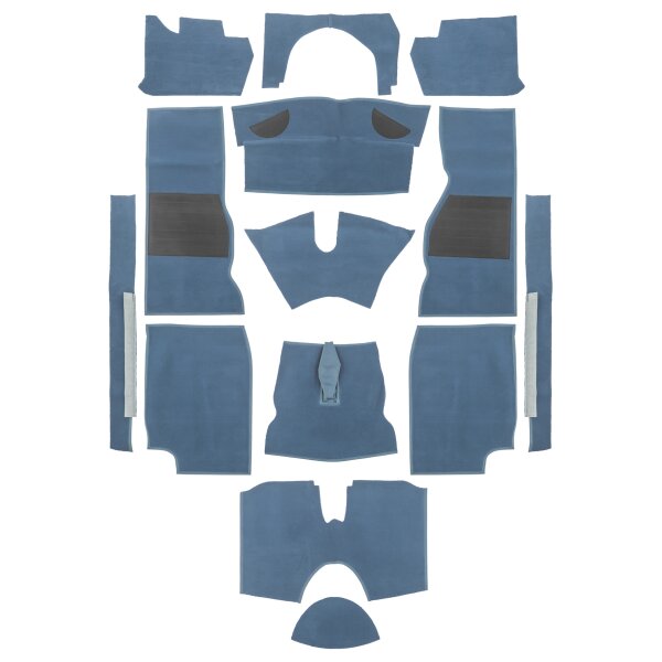 Teppichsatz Standard, Nylon, mitternachtsblau, TR4A-6