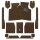 CARPET SET, NON-MOULDED, MINOR 49-53 RHD BROWN