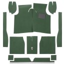 CARPET SET, MOULDED, MINOR 49-53 RHD GREEN