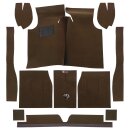 CARPET SET, NON-MOULDED, MINOR 49-53 LHD BROWN