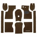 CARPET SET, NON-MOULDED, MINOR VAN/P-UP RHD BROWN