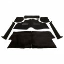 CARPET SET, WITH EDGE, BLACK, MINI