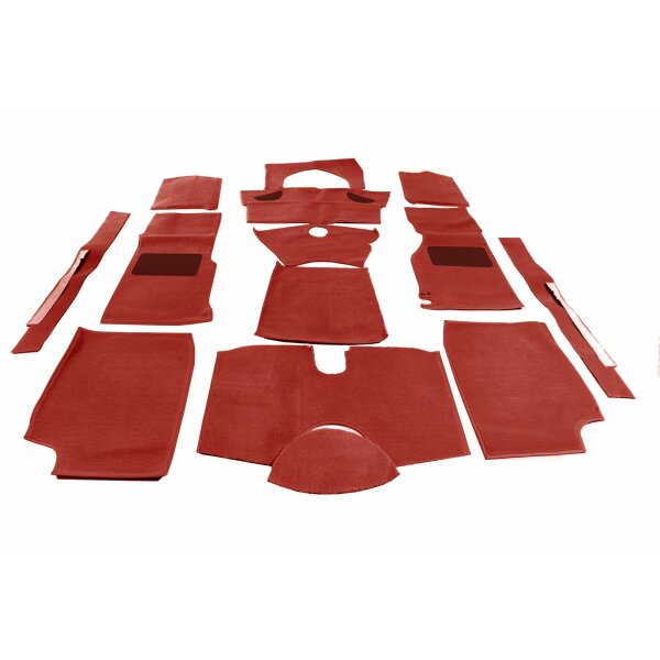 Teppichsatz Wolle, rot