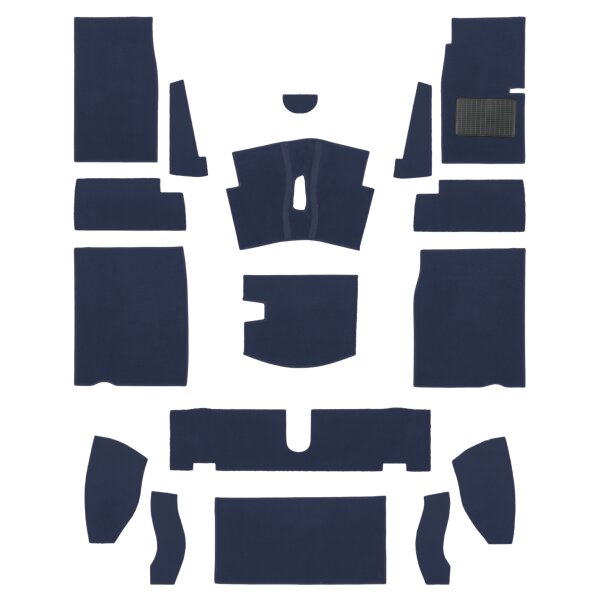 Teppichsatz Nylon, navy-blau, RHD, S&amp;M 64-66