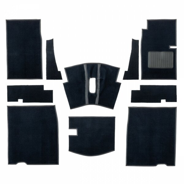 CARPET SET SPR59-61 NYLON, NAVY BLUE RHD