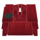 CARPET SET S&amp;M61-63 NYLON, RED LHD