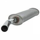 EXHAUST SILENCER RC40 SIDE EXIT, MILD STEEL