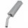 EXHAUST SILENCER RC40 SIDE EXIT, MILD STEEL