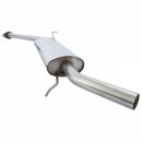 SILENCER, EXHAUST, REAR, STAINLESS STEEL, RC40