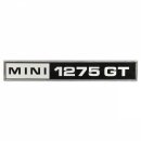 &quot;Mini 1275GT&quot;-Emblem Kofferraumdeckel 