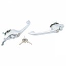 HANDLE SET, DOOR, EXTERIOR, CHROME, PAIR