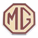 &quot;MG&quot; Emblem creme/rot,     Front+Heck