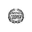 Aufkleber &quot;Mini Cooper&quot; Loorbeerkranz,...