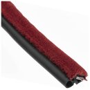 DOORSEAL FELT/RUBBER, RED, PER METRE