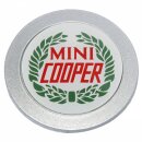 Felgen-Mittelkappe &quot;MINI Cooper&quot; rot/gr&uuml;n...