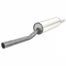 SILENCER EXHAUST, REAR, STAINLESS STEEL