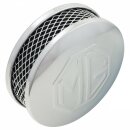 AIR FILTER SU CARBURETTOR, 1 1/2&quot;, CHROME, MG LOGO