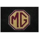 FussmattenTeppich schwarz, gest. MG-Logo, Paar