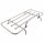 BOOT RACK, CLIP-ON, 90X34CM, STAINLESS STEEL