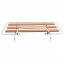 BOOT RACK, CLIP-ON, 90X34CM, ALUMINIUM/WOOD SLATS