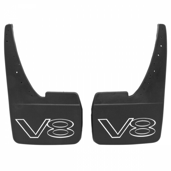 Kotschutzlappen mit &quot;V8&quot;-Logo, Paar,              