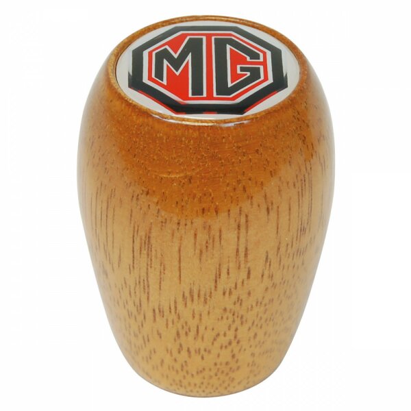Schalthebel-Knopf Holz, mit  &quot;MG&quot;-Logo   