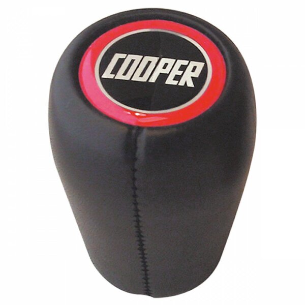 Schalthebel-Knopf Leder, mit  &quot;Cooper&quot;-Logo   