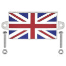 UNION JACK CAR PLATE SINGLE, 31 x 50MM