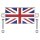 UNION JACK CAR PLATE SINGLE, 31 x 50MM