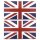 UNION JACK BADGE, METAL, SELF ADHESIVE, PAIR