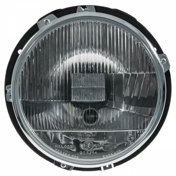 Scheinwerfer-Set H4 mit Standlicht(1 Stk.Topf, Haltering &amp; Leuchtmittel) LHD, Befestigung Scheinwerferring mit Schraube