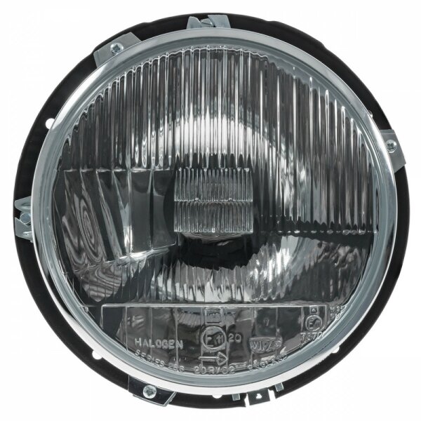 HEADLAMP ASSY, WIPAC HALOGEN H4, NO PILOT, SCREW FIT RIM, LHD