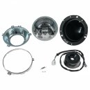 HEADLAMP ASSY, WIPAC HALOGEN H4, NO PILOT, SCREW FIT RIM, LHD