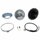 HEADLAMP ASSY, WIPAC HALOGEN H4, NO PILOT, CLIP FITT. RIM, LHD