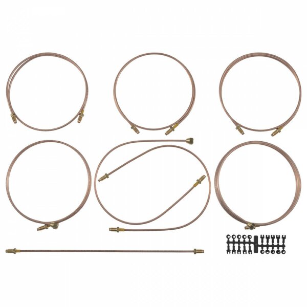 BRAKE PIPE SET COPPER RHD