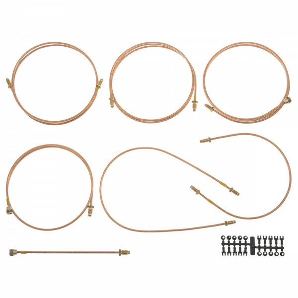 BRAKE PIPE SET, CUNIFER, RHD, DUAL LINE SYSTEM
