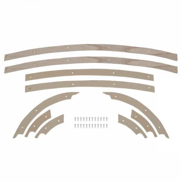 Heftstreifen-Satz (Holz) f&uuml;r 2 Sitze