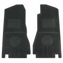 FOOTWELL MATS RUBBER, BLACK, PAIR, MG-LOGO 4SYNCHRO