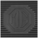 FOOTWELL MATS, RUBBER, BLACK, PAIR, MG-LOGO 3SYNCHRO