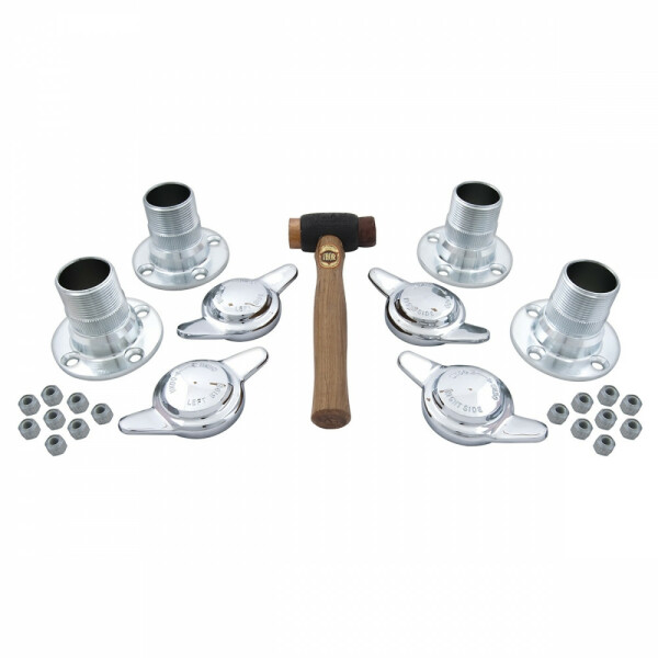 CENTRE LOCK CONVERSION KIT, WIRE WHEEL, 2 EARED SPINNER