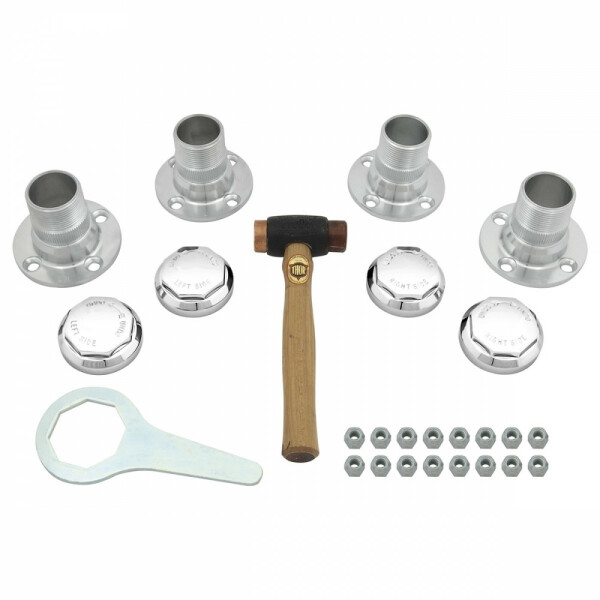 CENTRE LOCK CONV. KIT, WIRE WHEEL, OCTAGONAL SPINNERS