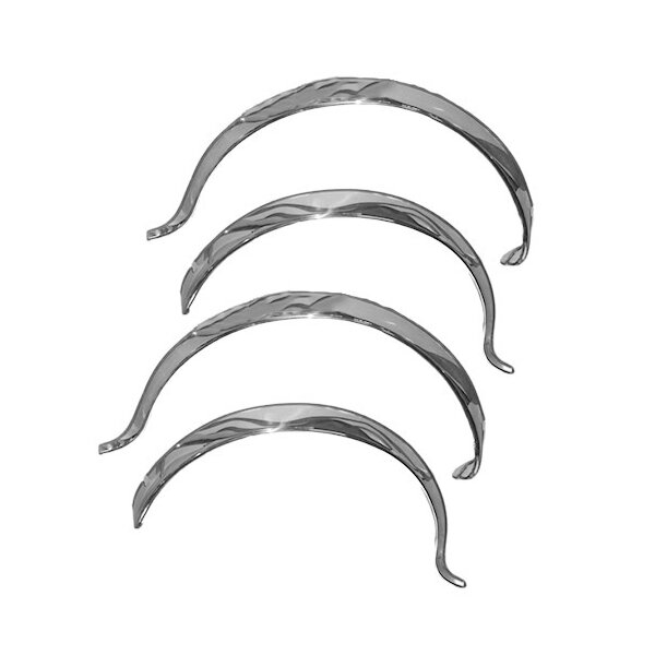 WHEEL ARCH SET, STAINLESS STEEL, 4 PIECE