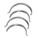 WHEEL ARCH SET, STAINLESS STEEL, 4 PIECE