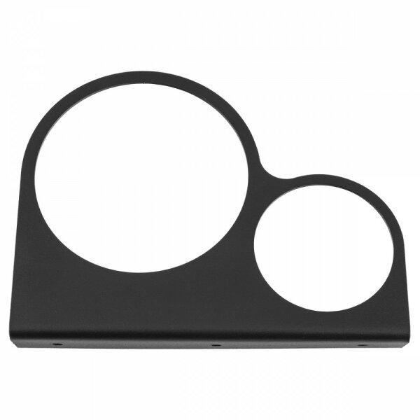 BRACKET, GAUGE MOUNTING, BLACK CRACKLE, 80MM + 52MM GAUGES