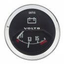 GAUGE, VOLTMETER, BLACK 52MM