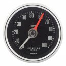 GAUGE, TACHO, 0-10000, BLACK, 80MM