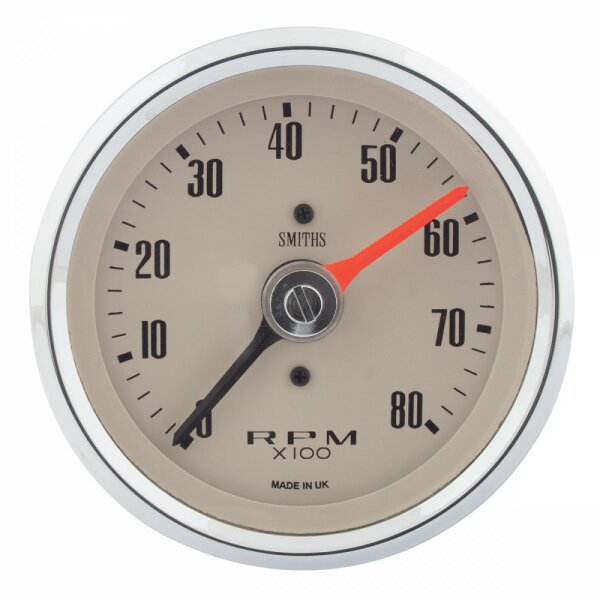 GAUGE, TACHO, 0-8000, MAGNOLIA, 80MM