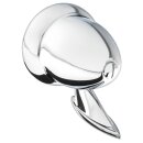 DOOR MIRROR, BULLET RACING STYLE, FLAT, CHROME